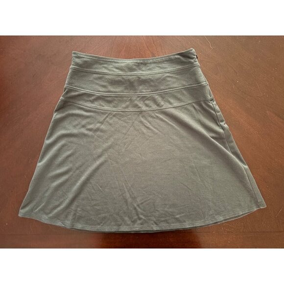 Athleta Skyose Ponte Twill Casual Golf Tennis Sporty Mini Skirt Grey Size 6 Tall - Picture 2 of 11